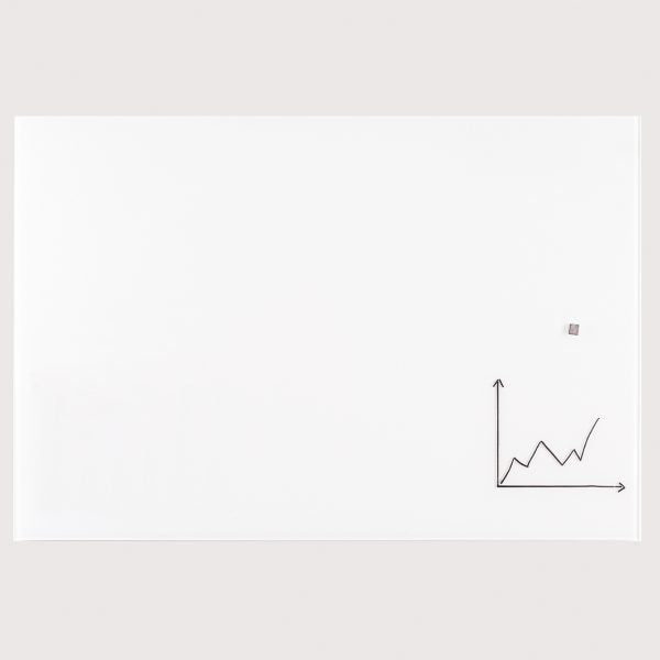 Franken Whiteboard – 120 × 120 cm, Glas, magnetisch, Wandmontage, inkl. Montagematerial, 2 Magnete
