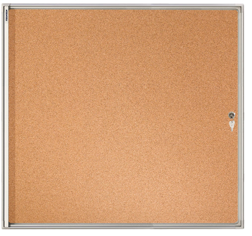 Franken Schaukasten X-traLine, 12 × A4 – Aluminium, Acrylglas, abschliessbar, 96 × 98 × 3,5 cm