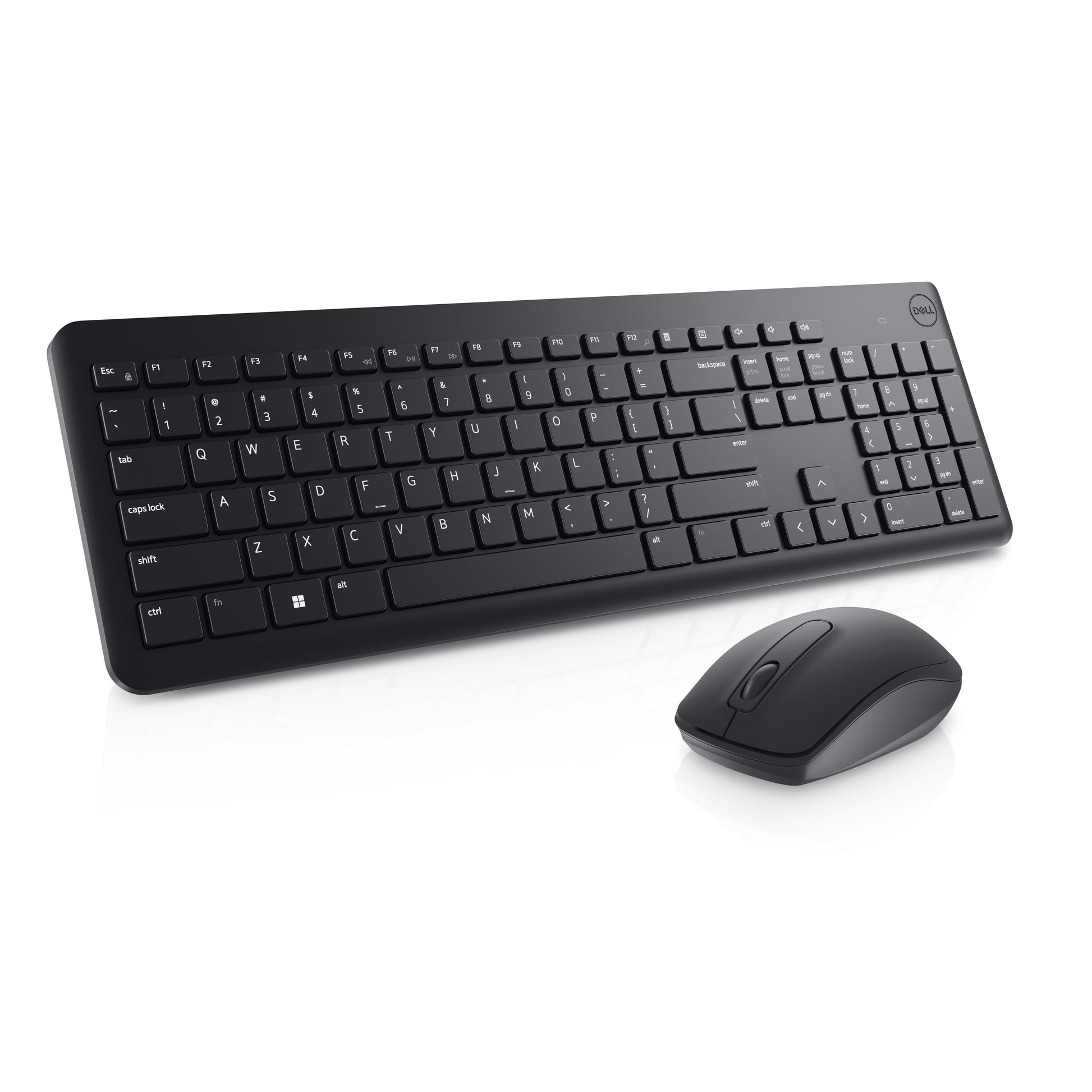 DELL KM3322W – Tastatur-Maus-Set – 2,4 GHz – QWERTY (US-INT) – Schwarz