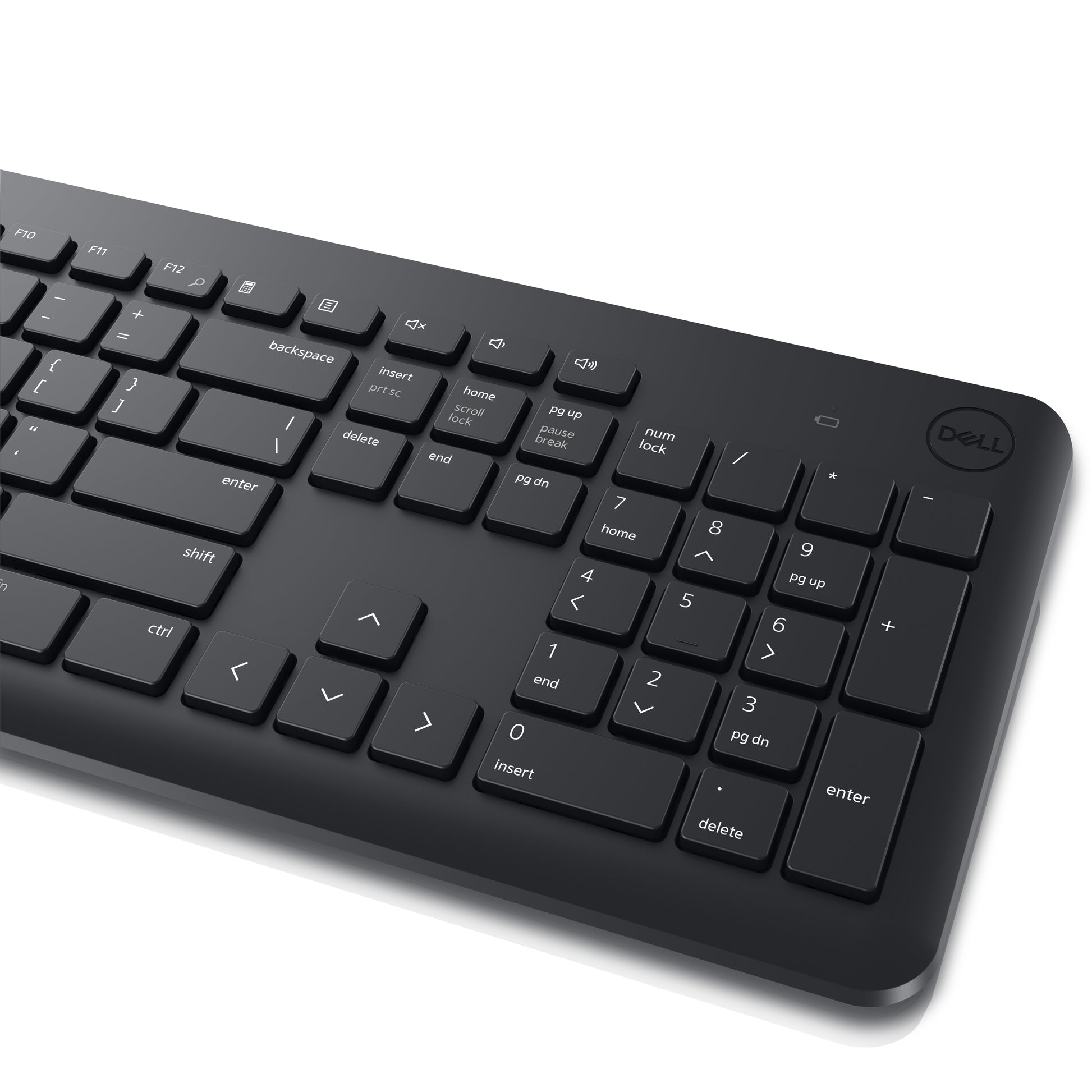 DELL KM3322W – Tastatur-Maus-Set – 2,4 GHz – QWERTY (US-INT) – Schwarz