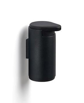 Zone Denmark Rim Manueller Seifenspender – Wandmontage – 200 ml, Schwarz, ABS, Aluminium
