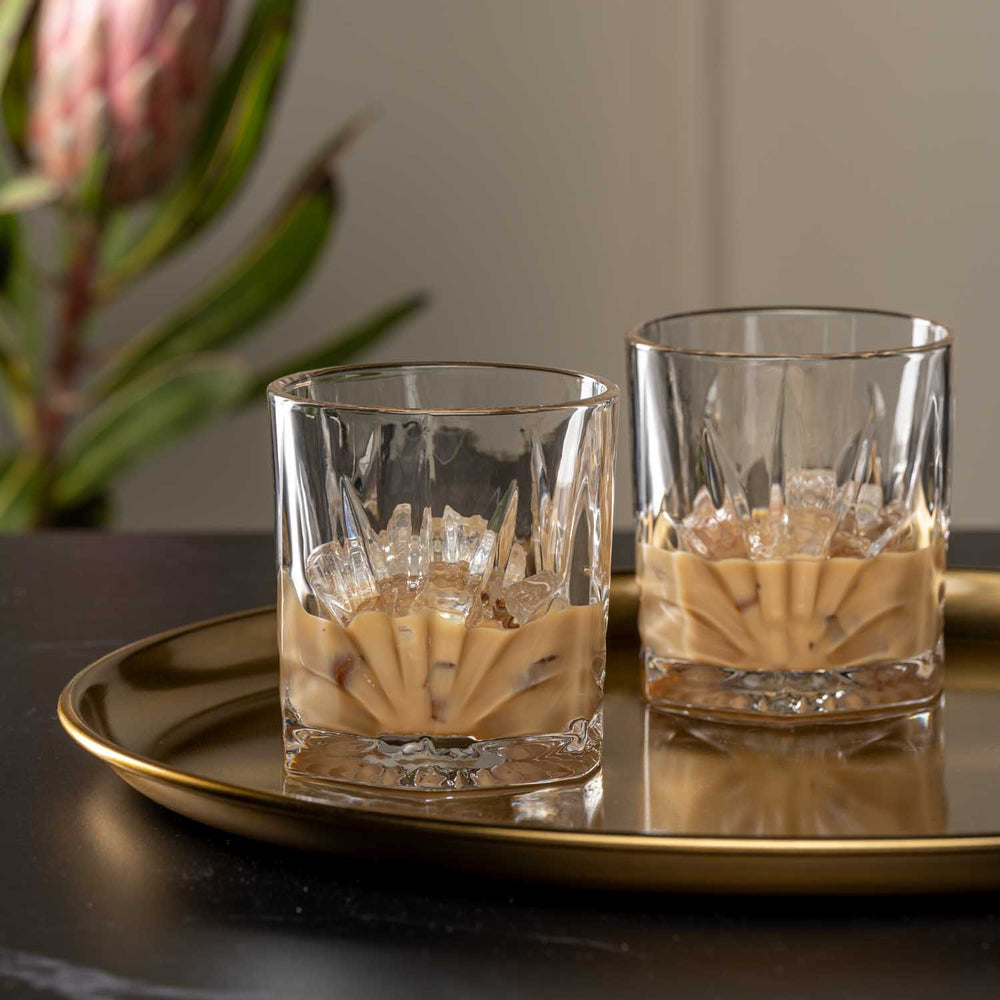 LEONARDO Whiskyglas Capri DOF – 4er Set, 330 ml, Ø 8,5 cm, H 9,5 cm, Glas, Transparent, spülmaschinenfest