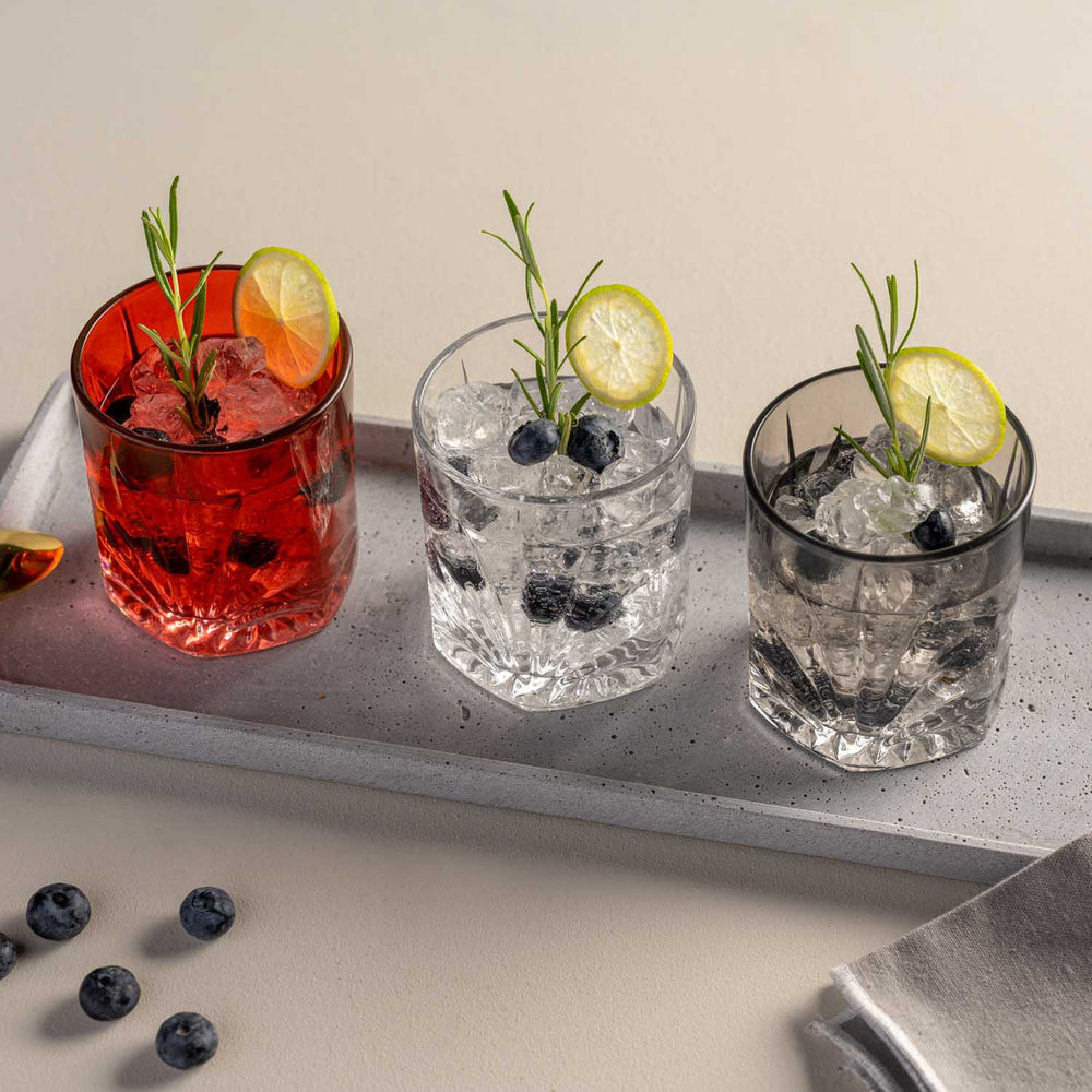 LEONARDO Whiskyglas Capri DOF – 4er Set, 330 ml, Ø 8,5 cm, H 9,5 cm, Glas, Transparent, spülmaschinenfest