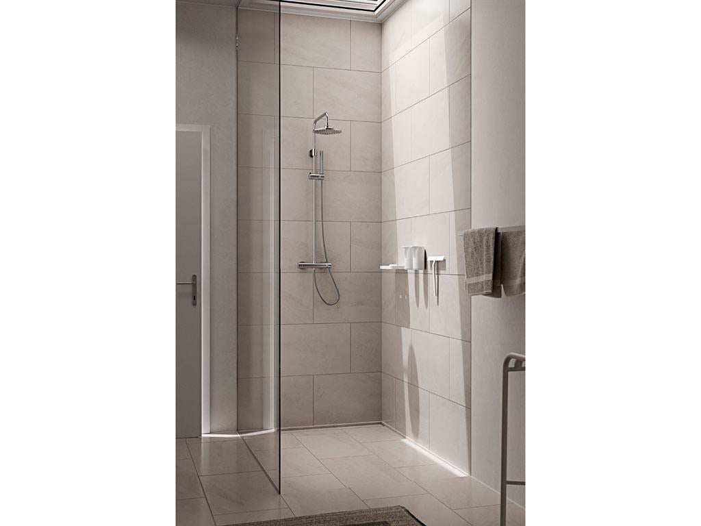 Zone Denmark Rim Manueller Seifenspender – Wandmontage – 200 ml, Weiss, ABS, Aluminium