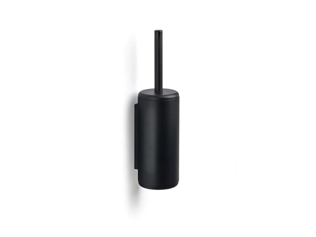 Zone Denmark WC-Bürstenset – Edelstahl, schwarz, wandmontiert, H 38,2 cm, Ø 10 cm