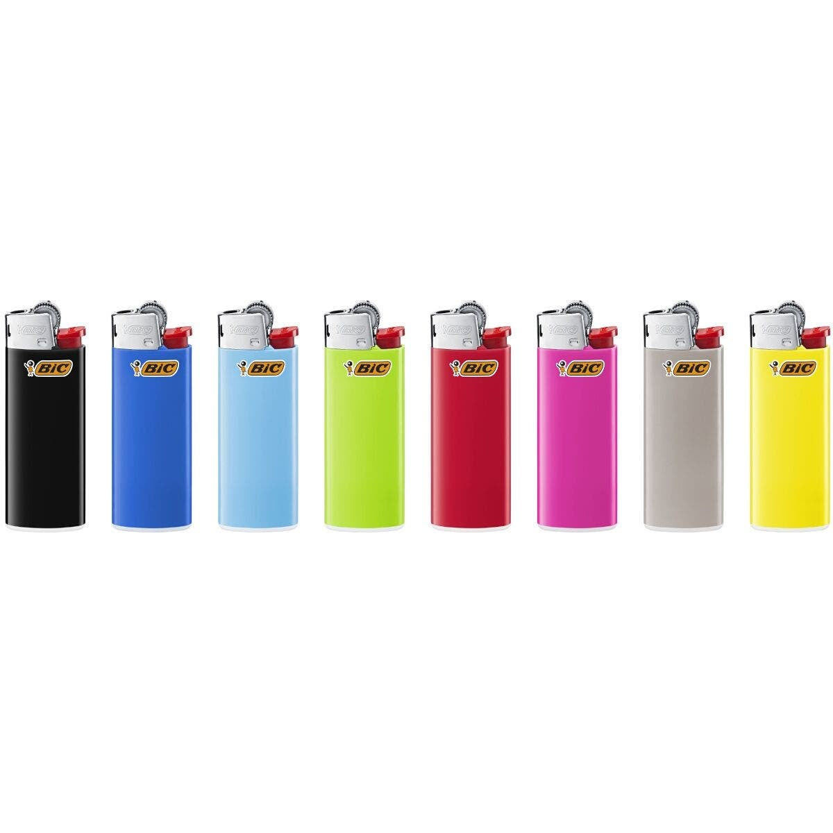 BIC Feuerzeuge J25 – mehrfarbig – Kunststoff – 50 Stk