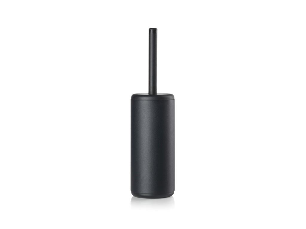 Zone Denmark WC-Bürstenset – Edelstahl, Schwarz, H 38,2 cm, Ø 10 cm