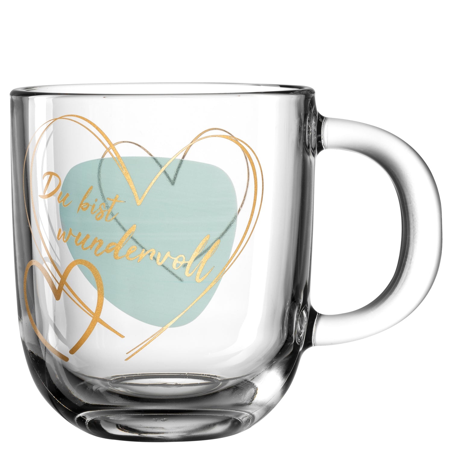 LEONARDO Kaffeetasse Emozione – 400 ml, Ø 8,7 cm, Glas, Transparent, mikrowellengeeignet