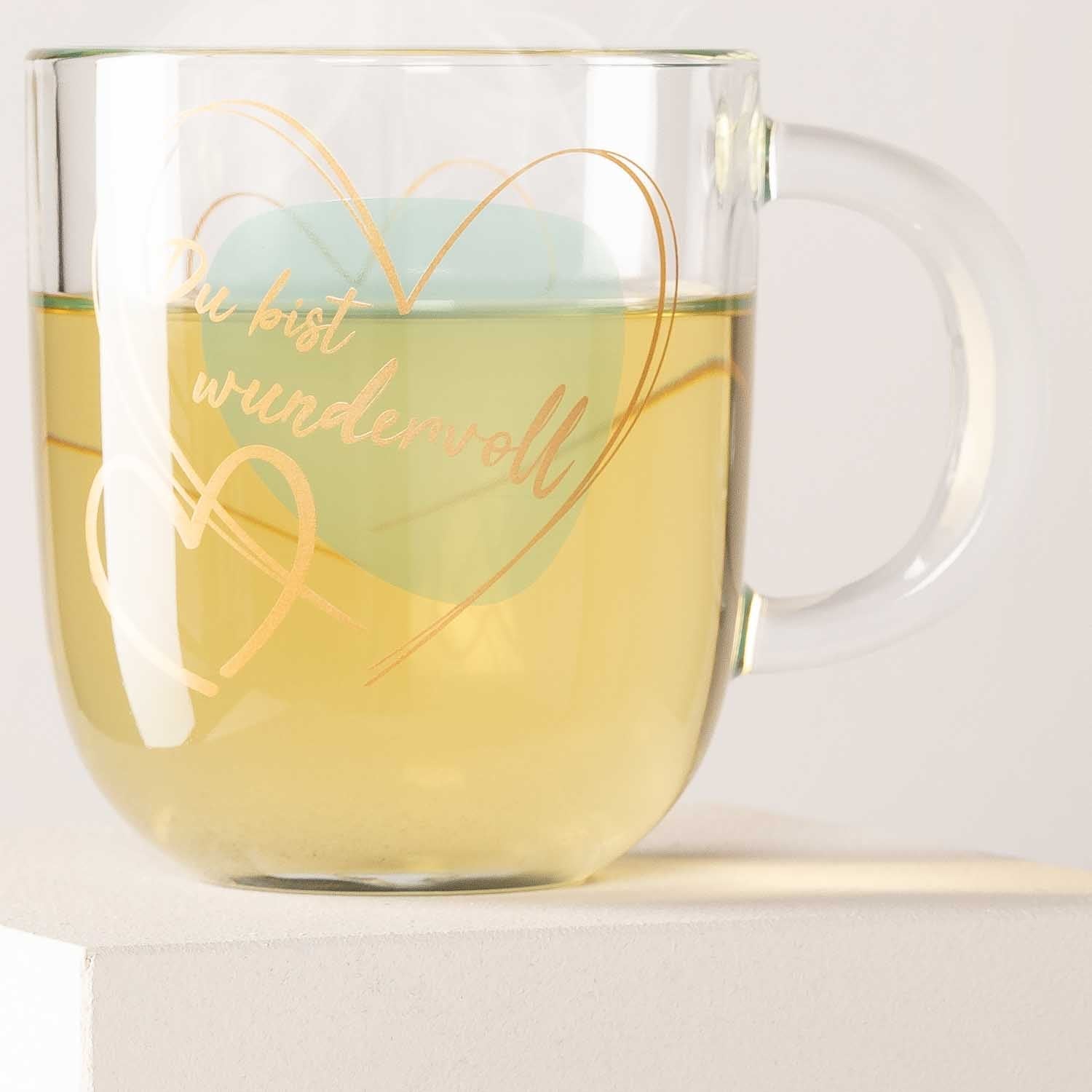 LEONARDO Kaffeetasse Emozione – 400 ml, Ø 8,7 cm, Glas, Transparent, mikrowellengeeignet