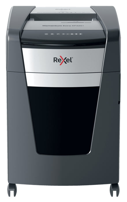 Rexel Momentum Extra XP420+ – Aktenvernichter, DIN P-4, Partikelschnitt 3 × 35 mm, 20 Blatt, 60 l