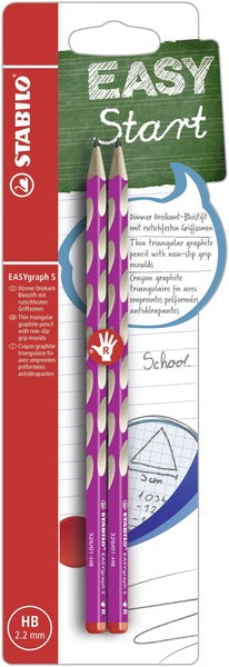 STABILO EASYgraph S Bleistifte HB, dreikantig – 2er-Set