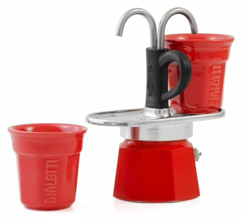 Bialetti Mini Express French Press / Kaffeebereiter – 0,1 l, 2 Tassen, Aluminium