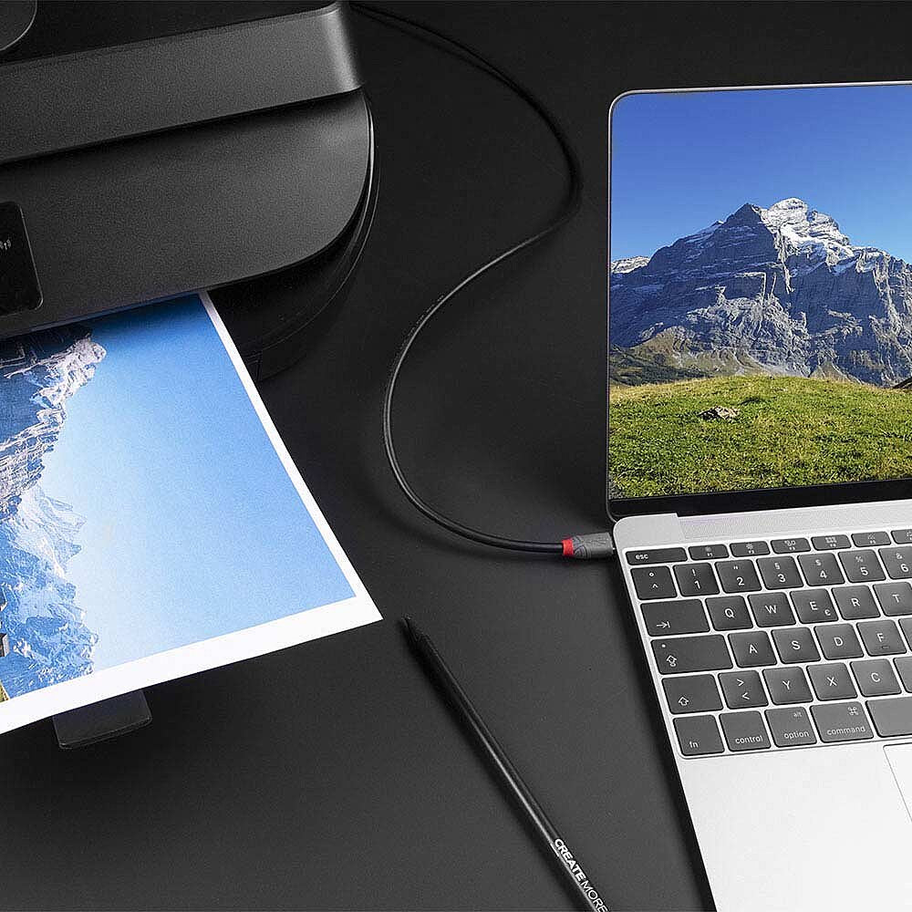 Lindy USB-Kabel, USB-C zu USB-B, 0,5 m, USB 2.0