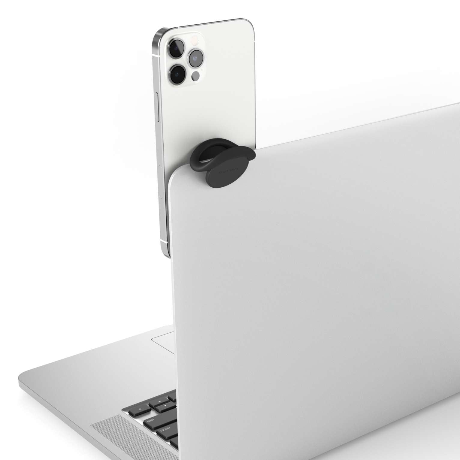 Vonmählen Backflip Pure Black – Smartphone-Griff – magnetisch, mit Klebekissen, für Smartphones