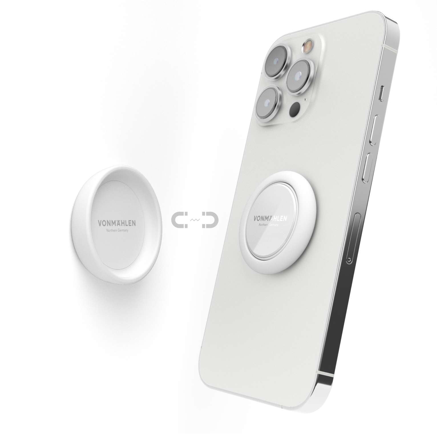 Vonmählen Backflip Pure – Smartphone-Griff – magnetisch – Weiss