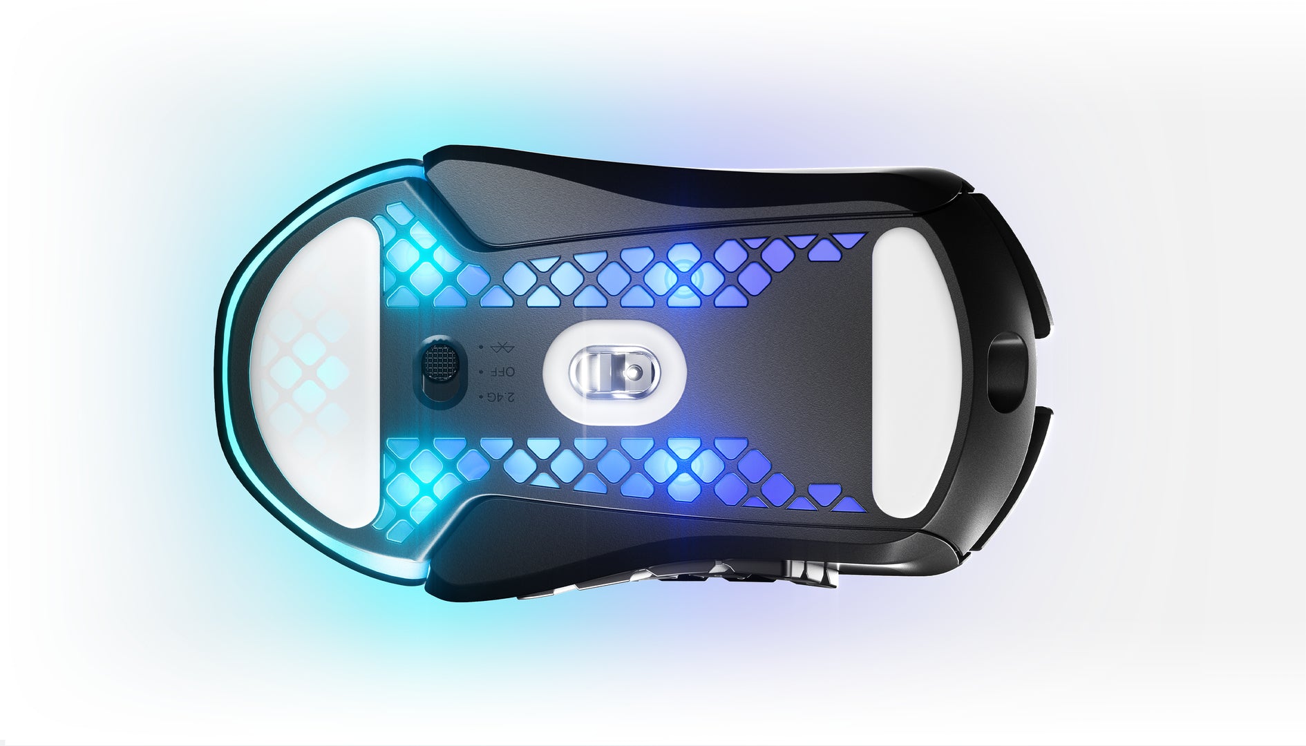SteelSeries Aerox 9 Gaming-Maus – kabellos, 1000 Hz, 18 Tasten, für Rechtshänder, RGB-Beleuchtung, schwarz