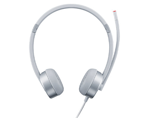 Lenovo 100 Office-Headset – Stereo, Kabel, 3,5 mm Klinke, Silber