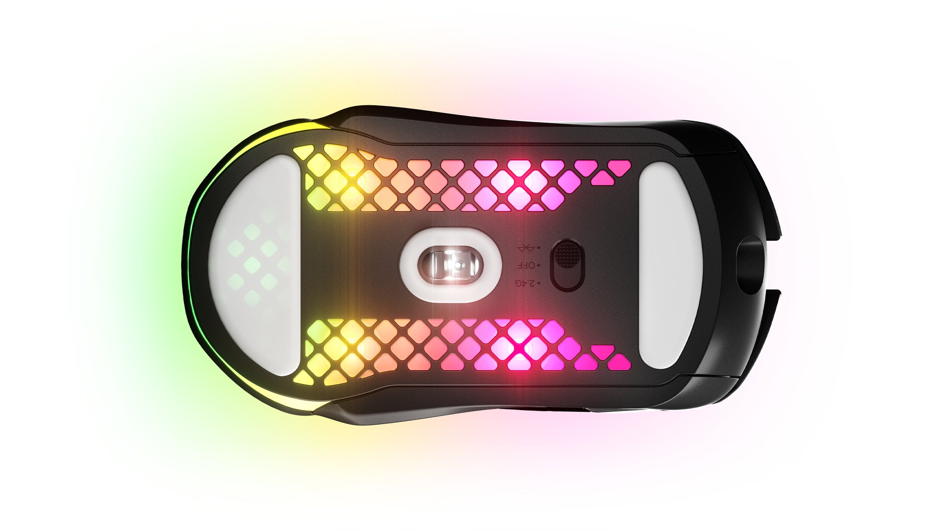 Steelseries Aerox 5 Gaming-Maus – kabellos, 1000 Hz, 9 Tasten, für Rechtshänder, RGB-Beleuchtung, schwarz