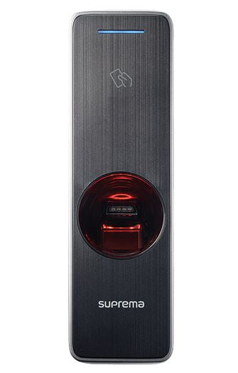 Suprema BioEntry W2 Zugangskontrollleser – NFC, Fingerabdruck, PoE, IP67, Aussen, Schwarz