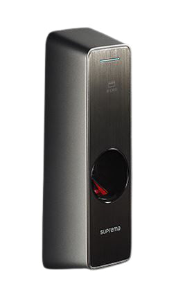 Suprema BioEntry W2 Zugangskontrollleser – NFC, Fingerabdruck, PoE, IP67, Aussen, Schwarz