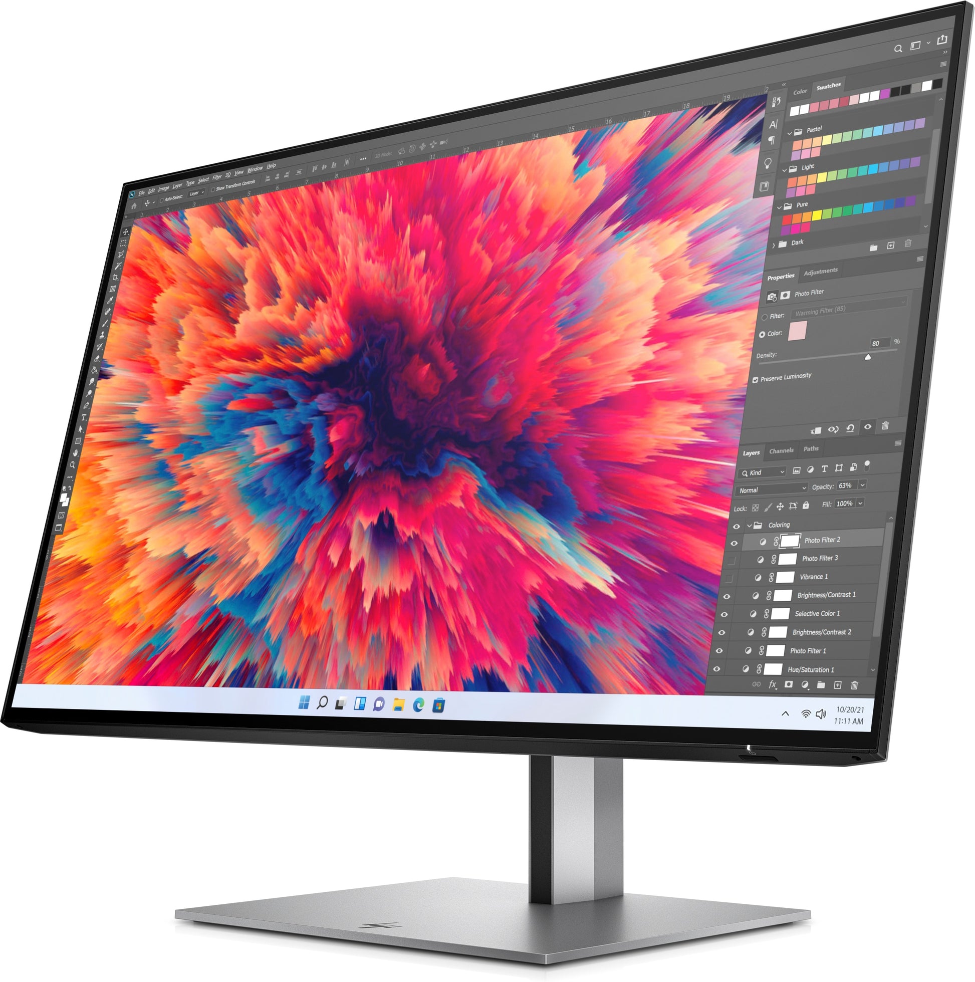 HP Z24q G3 – Monitor, 23,8" 2560 × 1440 (WQHD), Silber