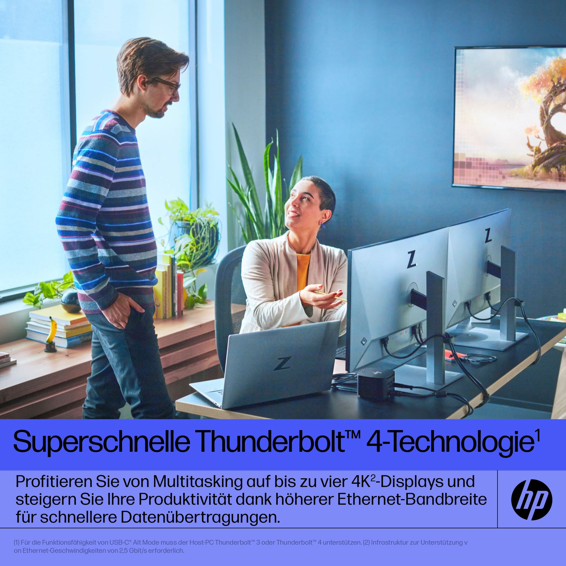 HP Thunderbolt 280W G4 Dockingstation – Thunderbolt 4, 2× DP, 1× HDMI, 4× USB-A, 1× USB-C, 280 W PD