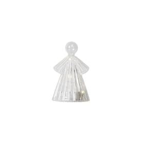 Sirius Home Dekorationsfigur – mit 10 LEDs, Ø 9,5 × 15 cm – Glas, weiss