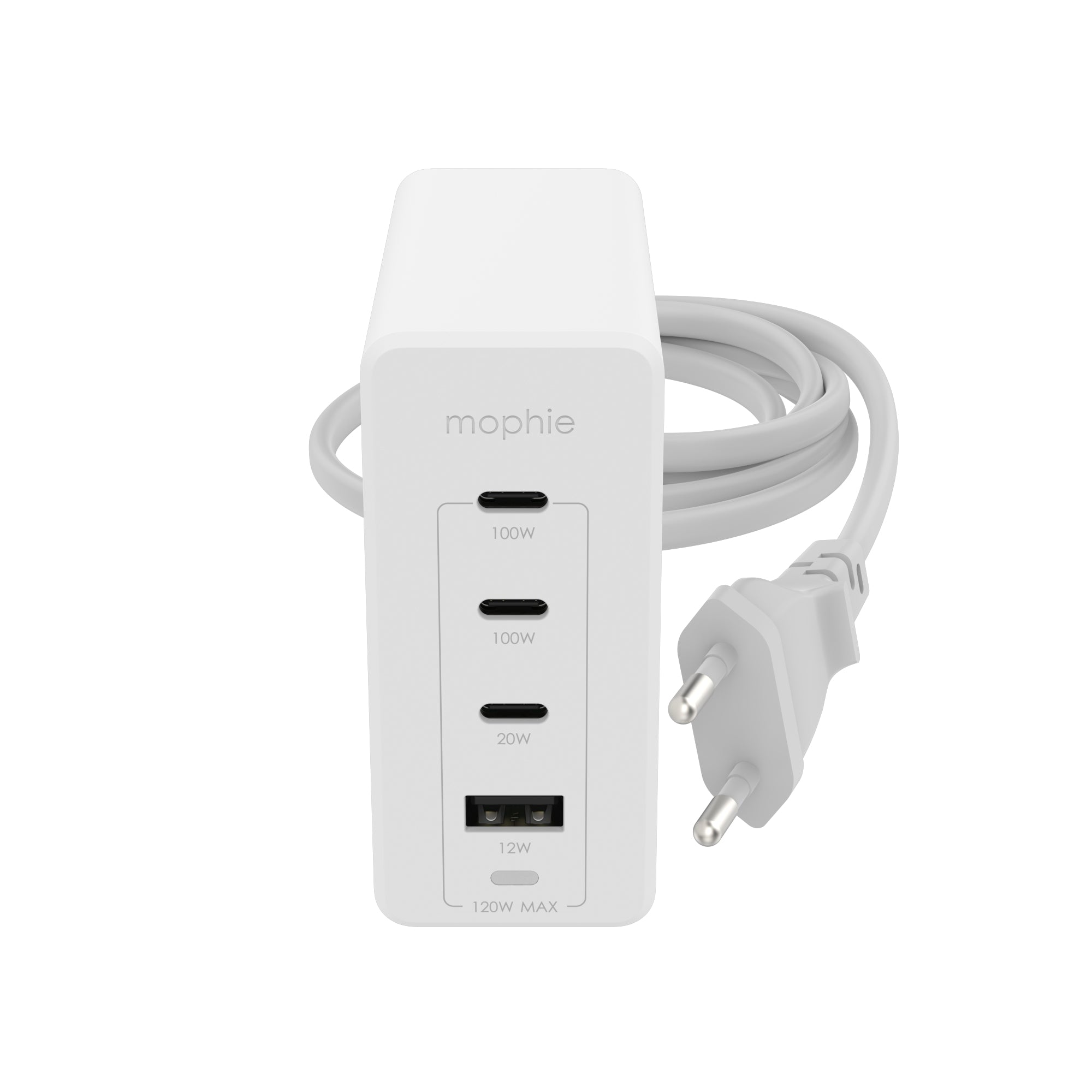 mophie Netzteil (EU) – 120 W, 2× USB-C, PD, GaN