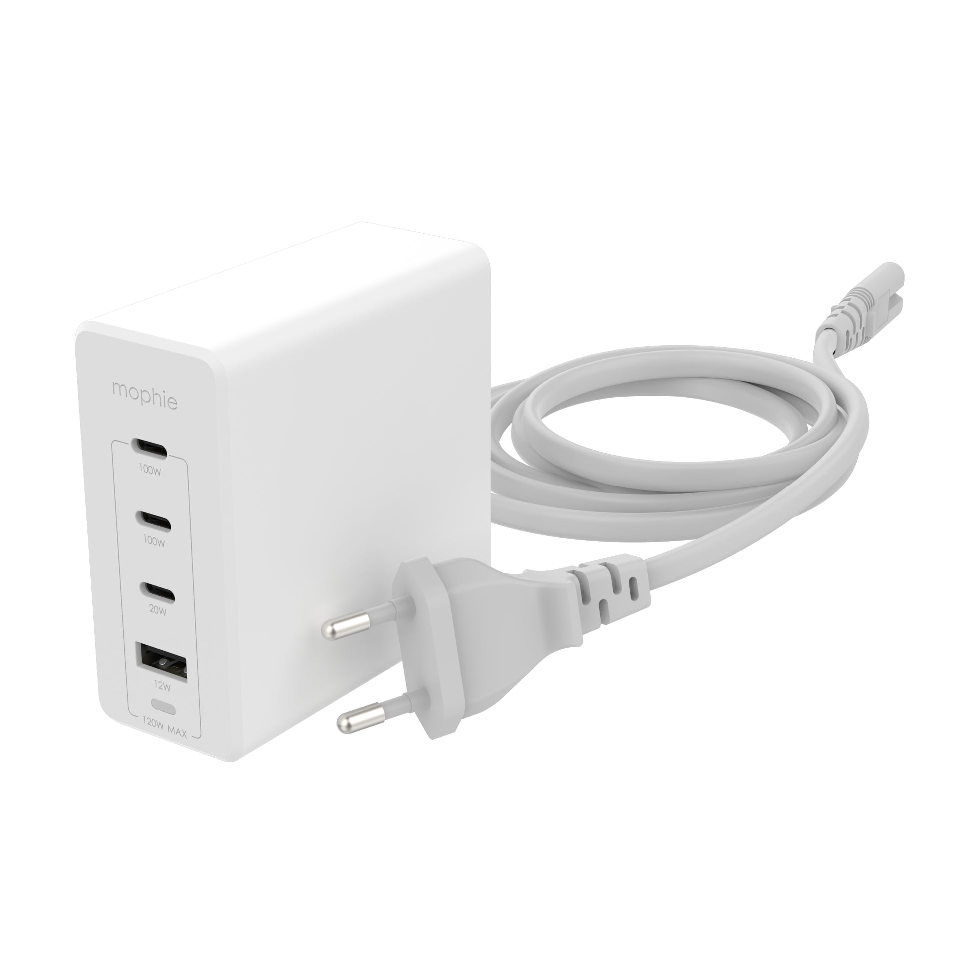 mophie Netzteil (EU) – 120 W, 2× USB-C, PD, GaN