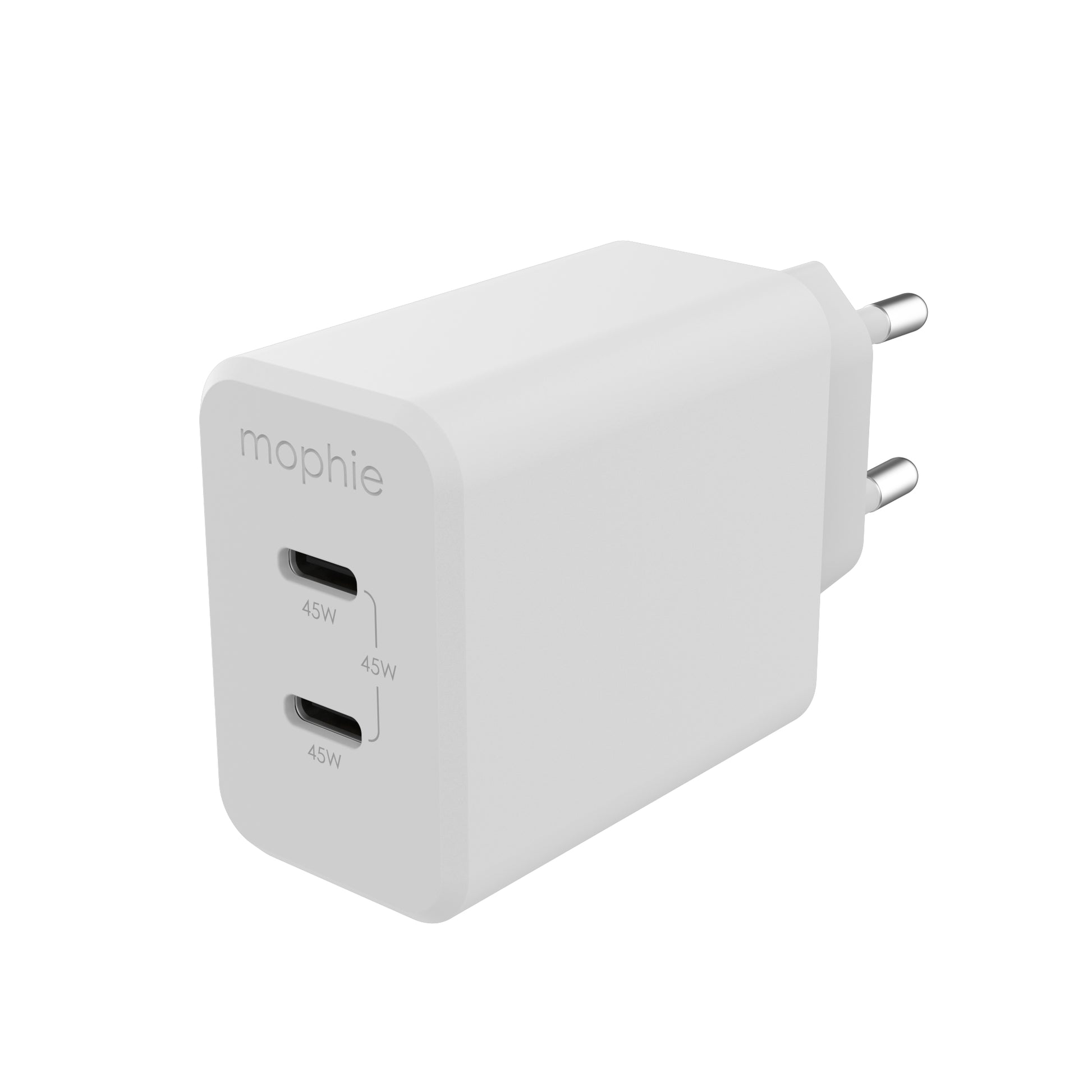 Mophie Netzteil (EU) – 45 W, 2× USB-C, PD, GaN