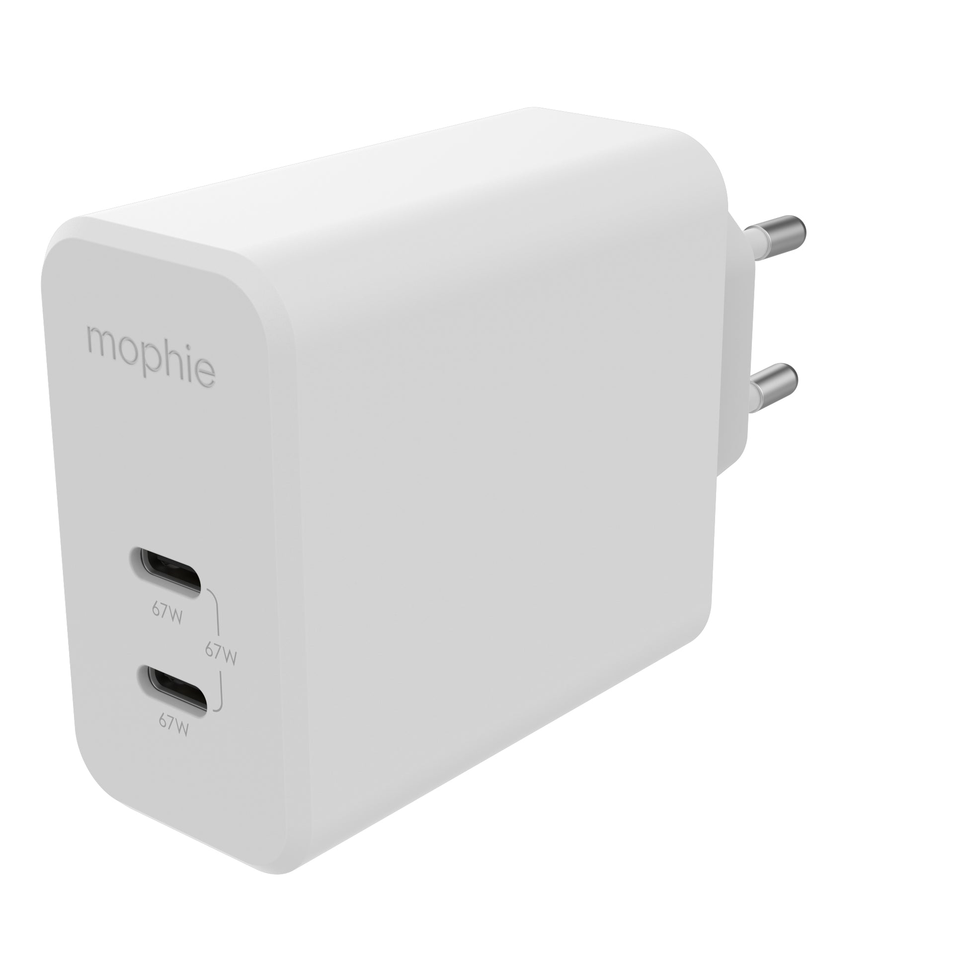 mophie Netzteil (EU) – 67 W, 2× USB-C, PD, GaN
