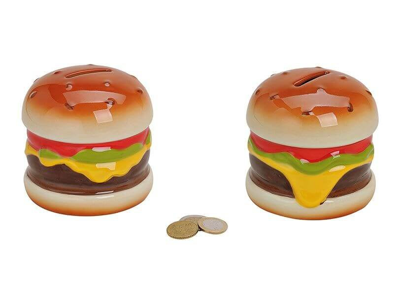 G. Wurm Hamburger Spardose – Keramik, Mehrfarbig – 10 × 10 × 10 cm