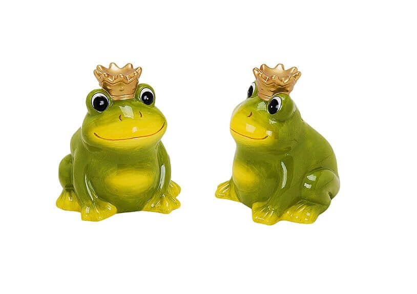 G. Wurm Spardose Frosch – Keramik, Grün – 11 × 12 × 10,2 cm