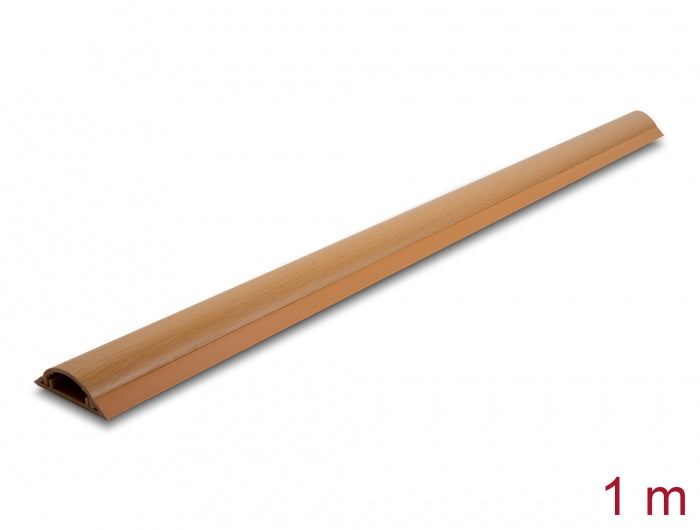 DeLOCK Wandkanal – 50 × 13 mm – 1 m – PVC – Braun, selbstklebend, 1 Stk.