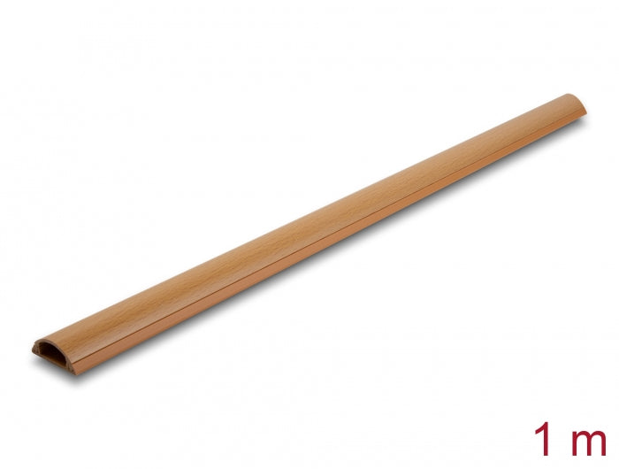 DeLOCK Kabelkanal 30 × 11 mm – 1 m – selbstklebend – braun – PVC