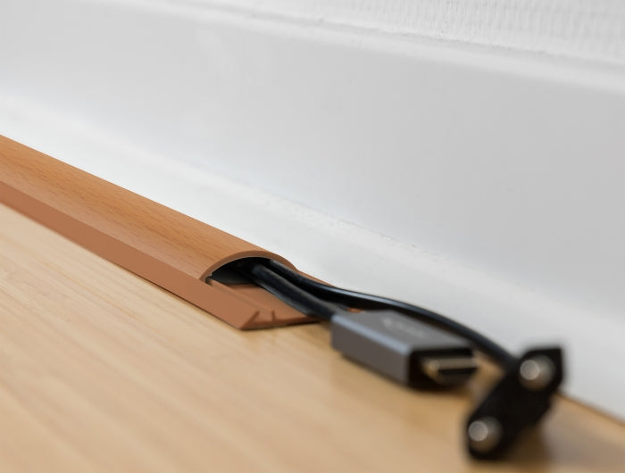 DeLOCK Kabelkanal 30 × 11 mm – 1 m – selbstklebend – braun – PVC