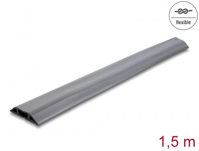 DeLOCK Kabelkanal, 1'500×70×13 mm, selbstklebend, PVC – grau
