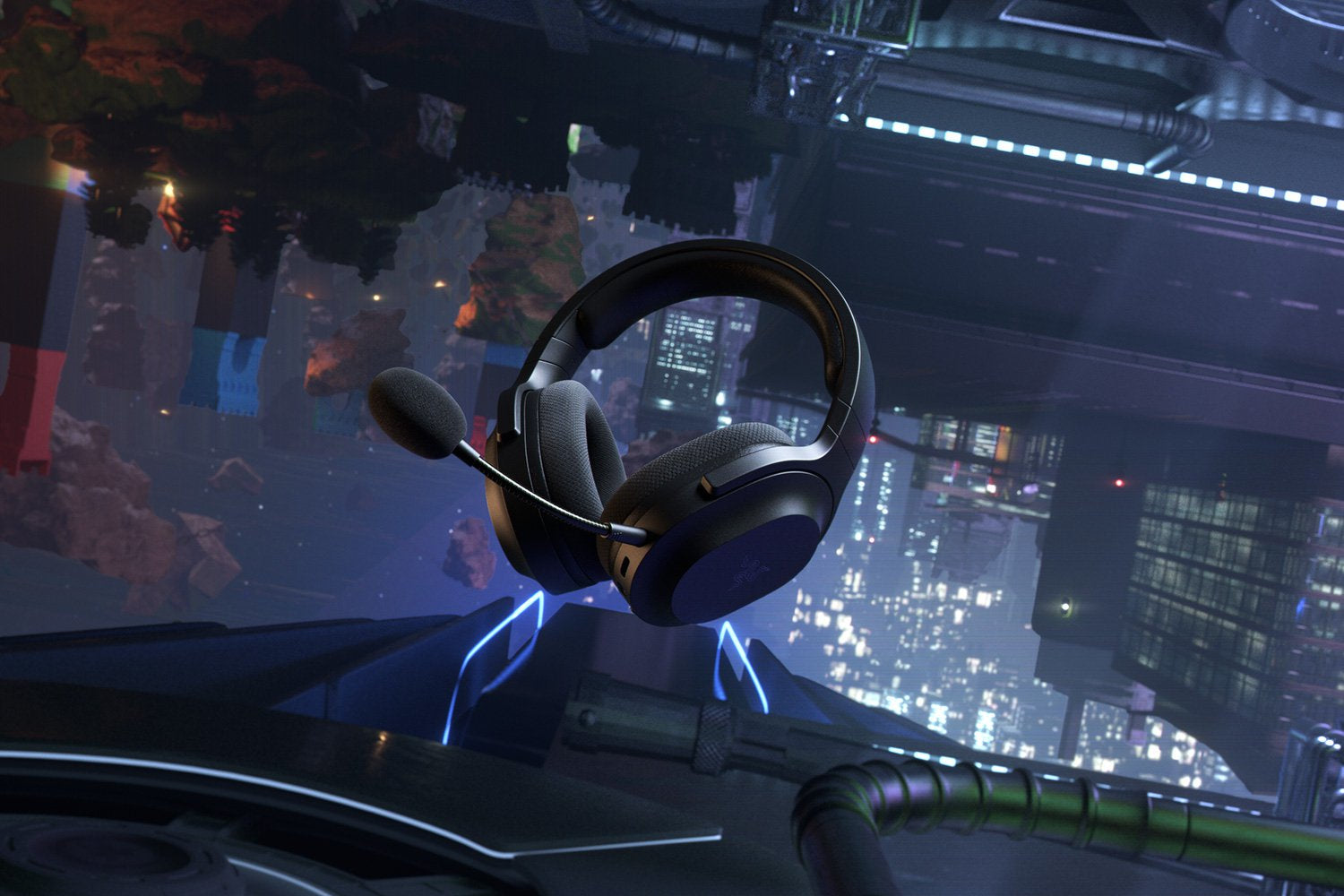 Razer Barracuda X WL Gaming-Headset – Over-Ear, Stereo, Kabel + BT, 3,5 mm Klinke, USB-C, Schwarz, BT 5.2