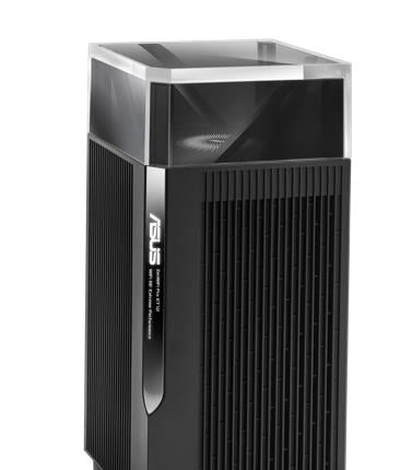 ASUS ZenWiFi Pro ET12 WLAN-Router – Wi-Fi 6E (802.11ax), Tri-Band (2,4/5/6 GHz), 3× LAN, Schwarz