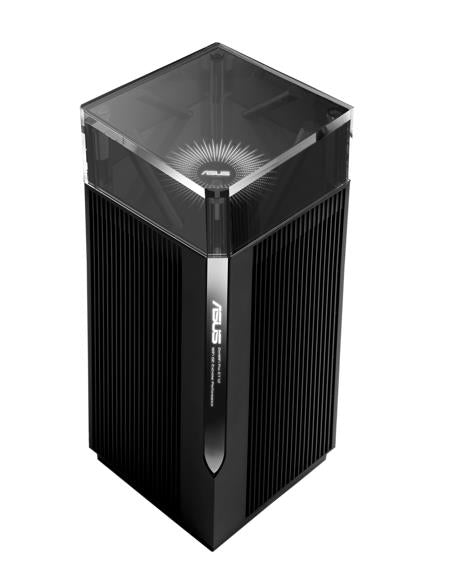 ASUS ZenWiFi Pro ET12 WLAN-Router – Wi-Fi 6E (802.11ax), Tri-Band (2,4/5/6 GHz), 3× LAN, Schwarz