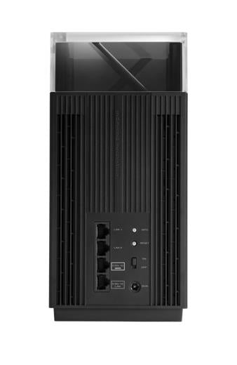 ASUS ZenWiFi Pro ET12 WLAN-Router – Wi-Fi 6E (802.11ax), Tri-Band (2,4/5/6 GHz), 3× LAN, Schwarz