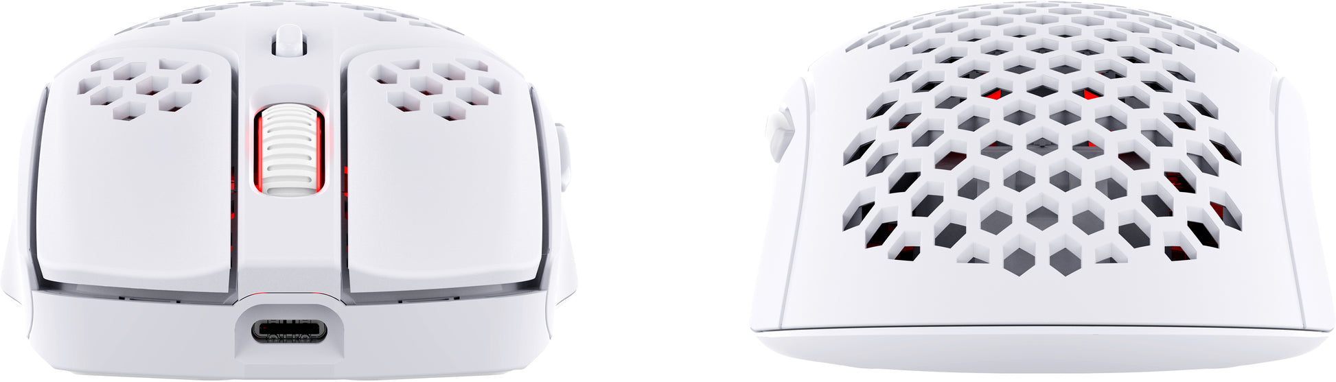 HyperX Pulsefire Haste – Gaming-Maus – Kabellos (2,4 GHz), 16000 DPI, beidhändig, Weiss