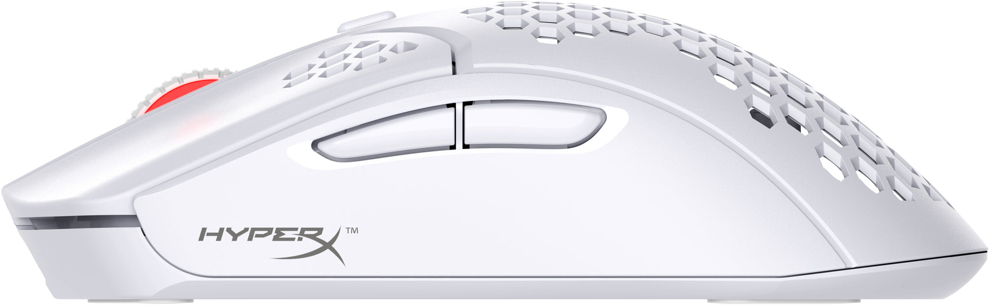 HyperX Pulsefire Haste – Gaming-Maus – Kabellos (2,4 GHz), 16000 DPI, beidhändig, Weiss