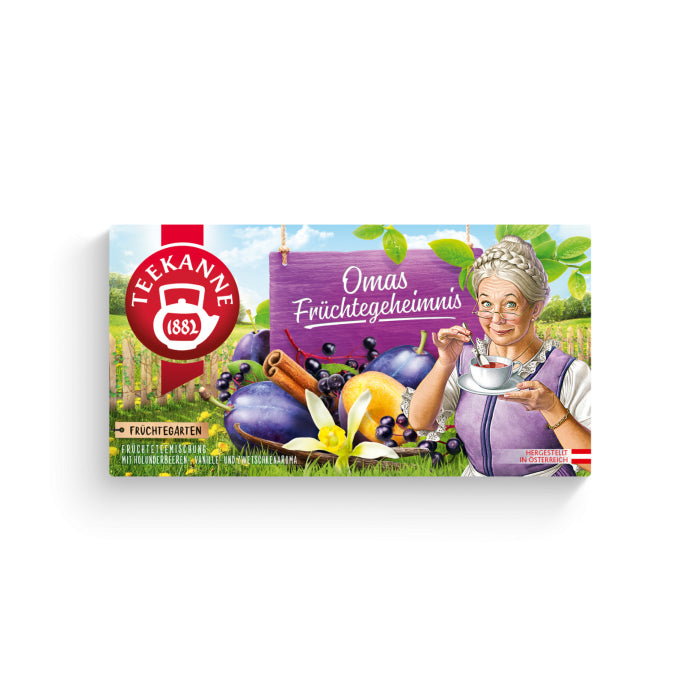Teekanne Früchtetee Apfel & Vanille – Teebeutel 20 Beutel