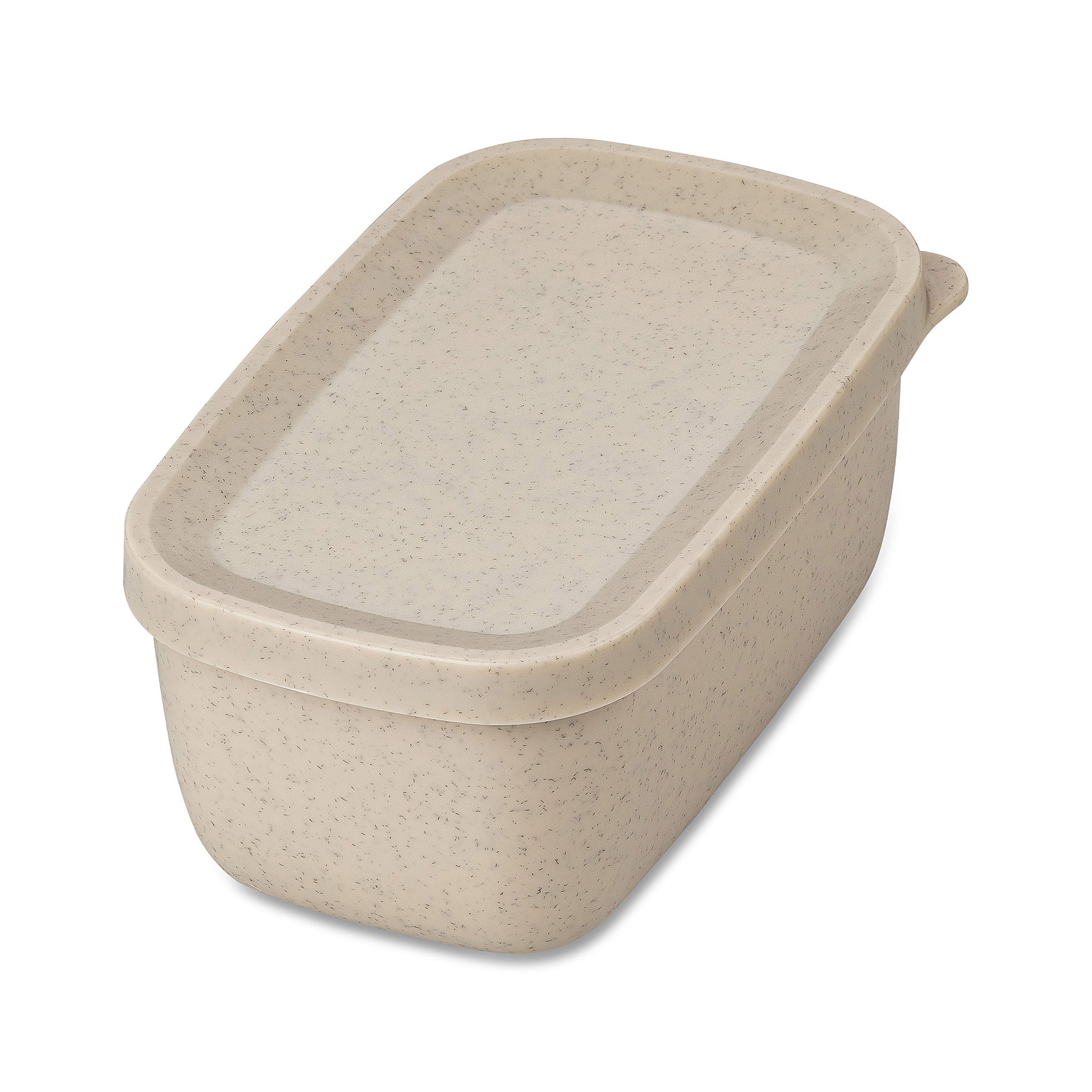 Koziol – Lunchbox 250 ml, 8,1 × 12,4 × 5,3 cm, Biokunststoff, leckdicht, sand