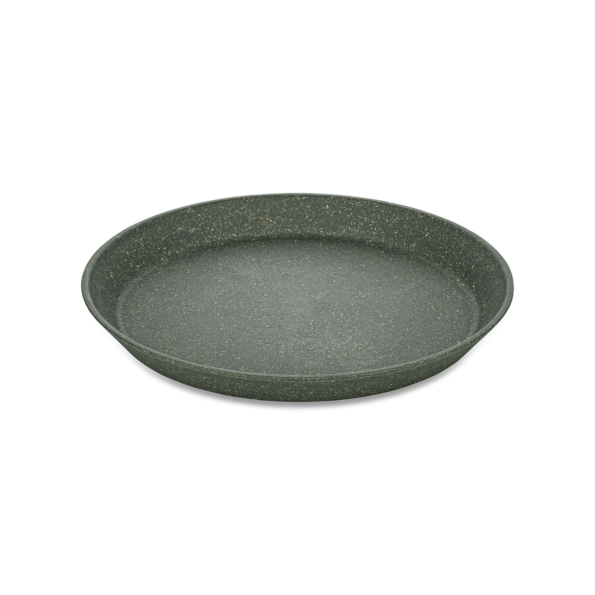 Koziol Speiseteller – 4er Set, Ø 20,5 cm, Kunststoff (biozirkulär), Grau, spülmaschinenfest, BPA-frei