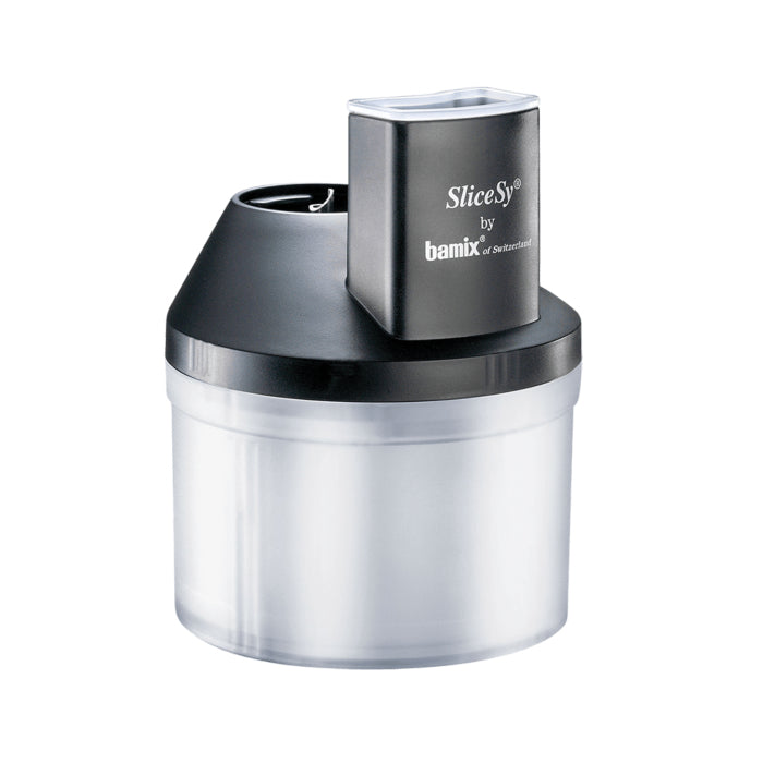 Bamix Stabmixer-Aufsatz Zerkleinerer SliceSy – für Stabmixer, Kunststoff, Schwarz