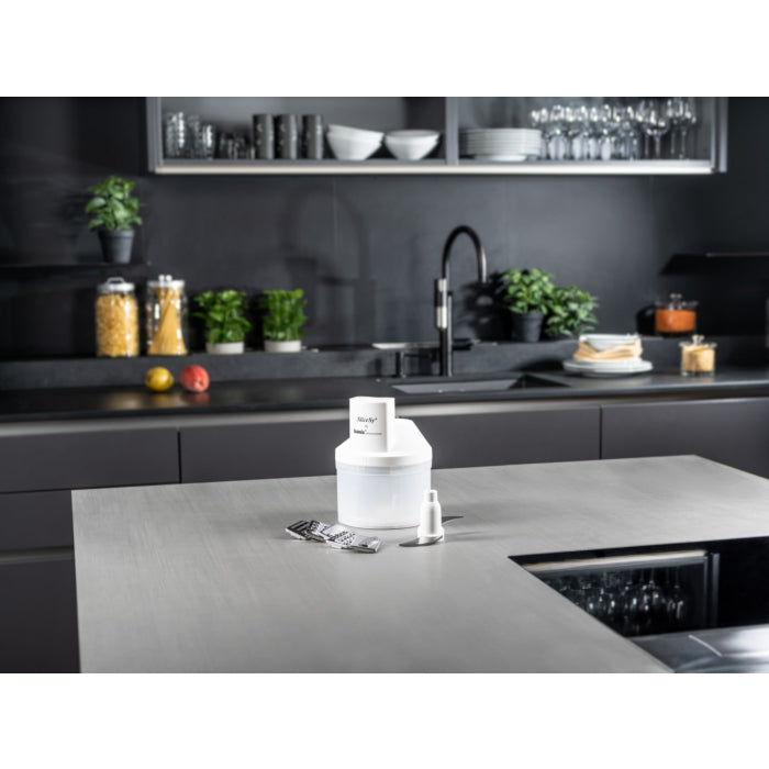 Bamix Elektrische Reibe SliceSy – für Stabmixer, Weiss