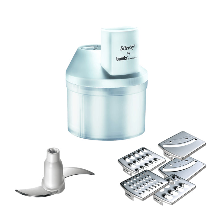 Bamix Elektrische Reibe SliceSy – für Stabmixer, Weiss