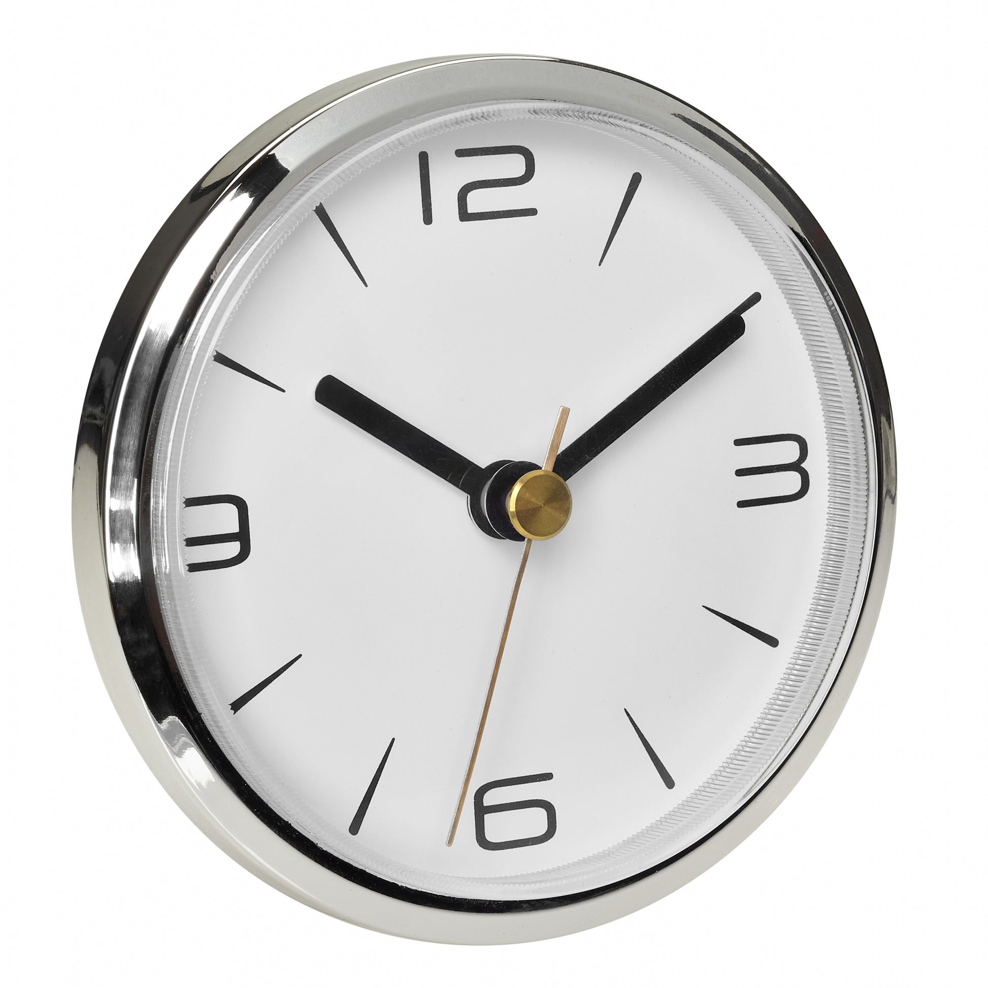 TFA-Dostmann TFA Dostmann Wanduhr – Analog, Ø 9 cm, silber, Kunststoff